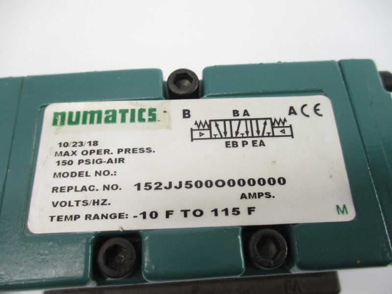 NUMATICS 152JJ500O000000 150PSI UNMP