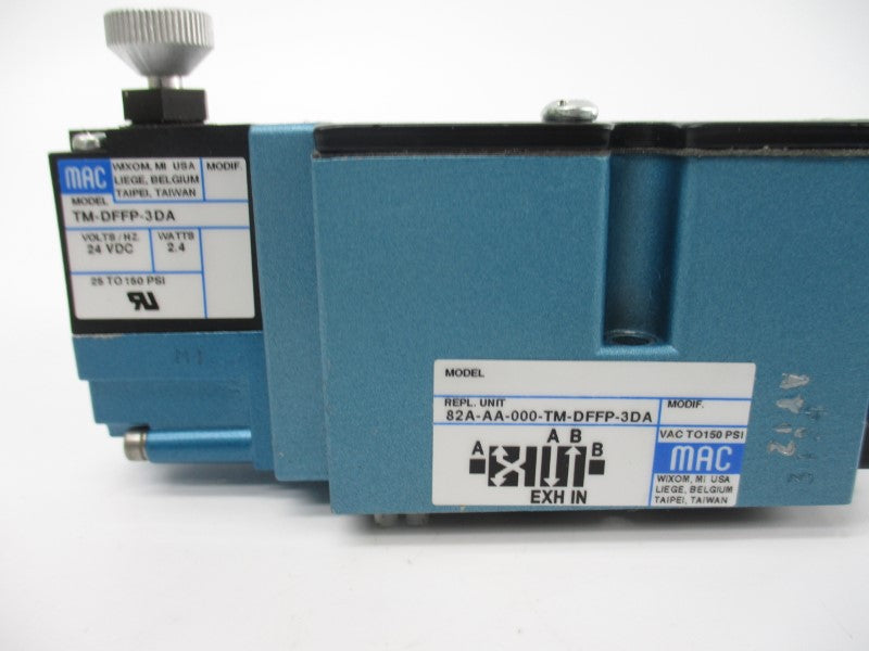 MAC 82A-AA-000-TM-DFFP-3DA 24VDC 150PSI UNMP