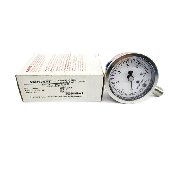 ASHCROFT 63-1008-S-02L-30# 0-30PSI NSMP
