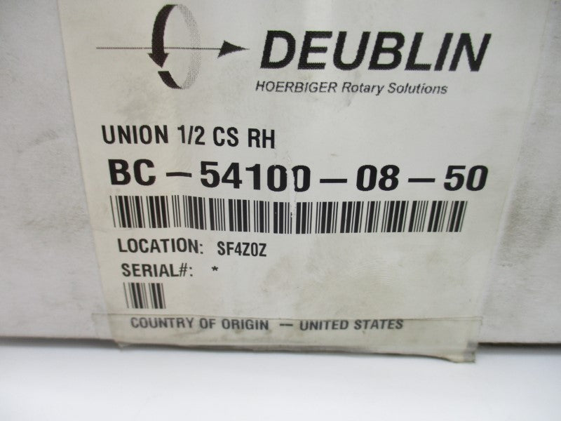 DEUBLIN BC-54100-08-50 1/2" NSMP