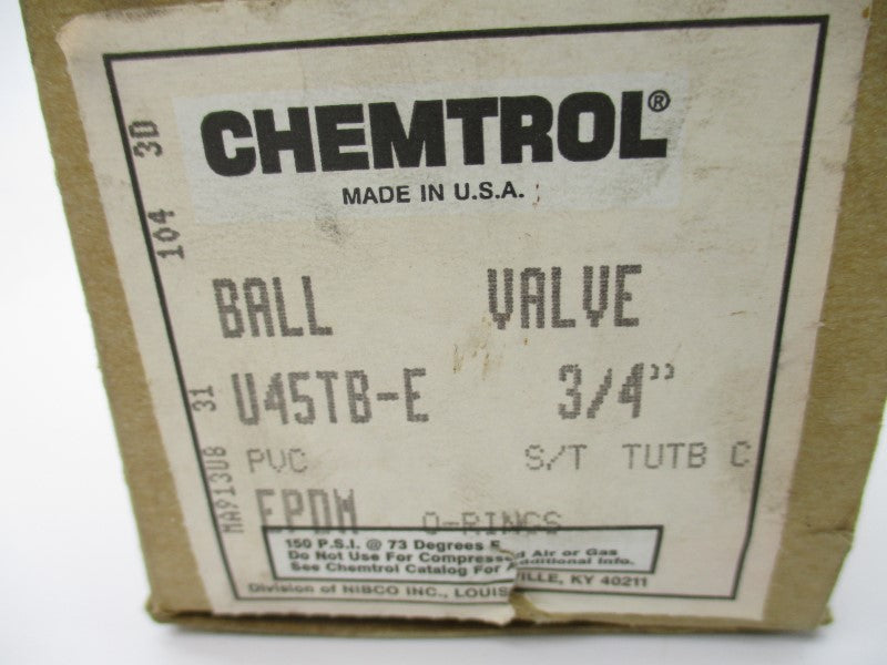 CHEMTROL U45TB-E 3/4" NSMP