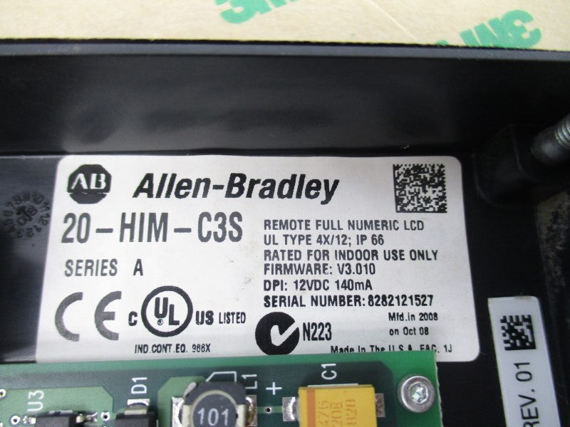 ALLEN BRADLEY 20-HIM-C3S SER. A F/W V3.010 12VDC NSNP