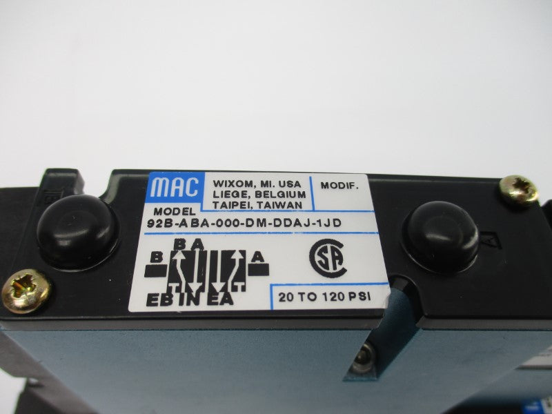 MAC 92B-ABA-000-DM-DDAJ-1JD 24VDC 20-120PSI NSNP