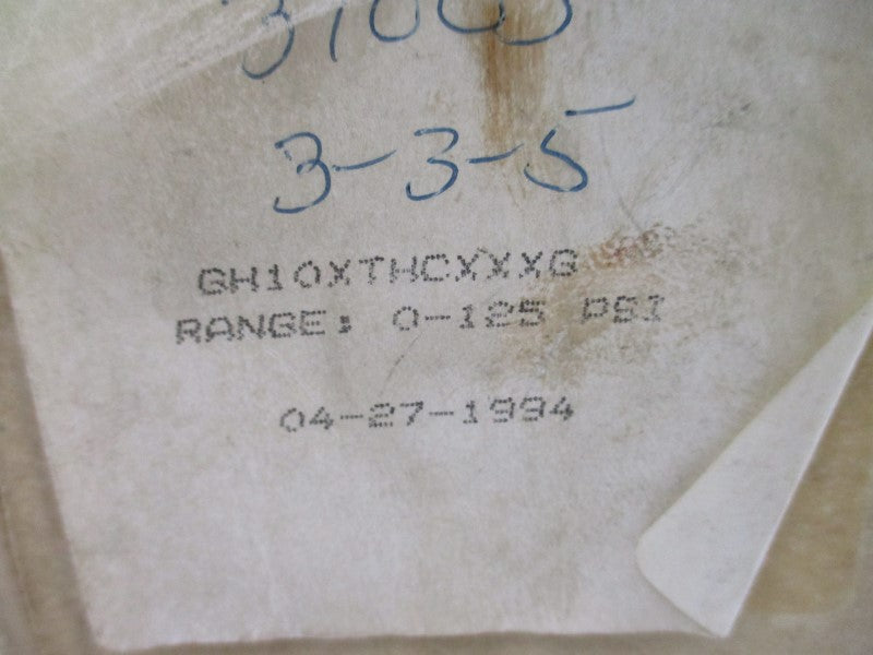 ITT GH10XTHCXXXG 0-125PSI NSMP