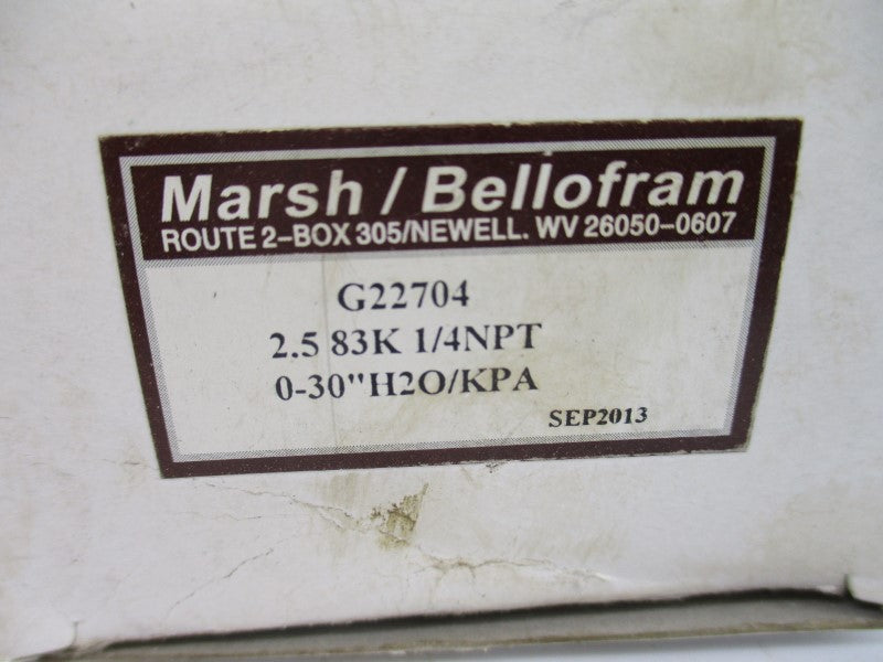 MARSH BELLOFRAM G22704 0-30 NSMP