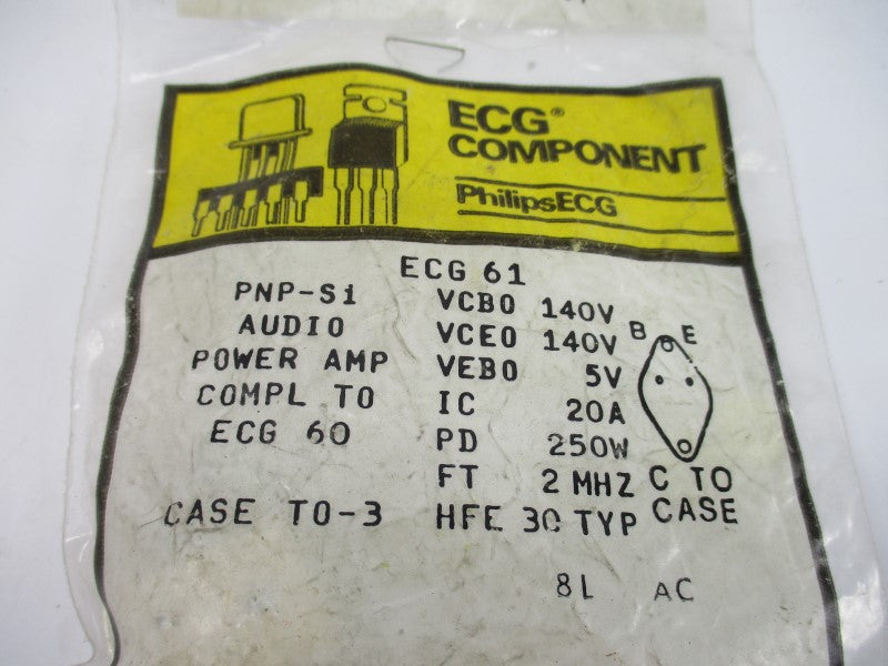 ECG COMPENENT ECG61 140V 20A NSMP
