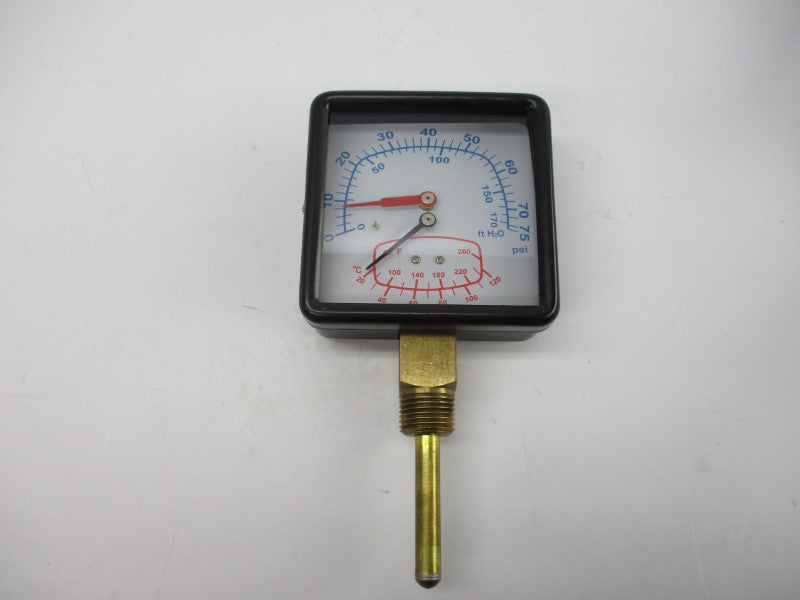 GRAINGER 4CFC8A 0-75PSI 4" NSMP
