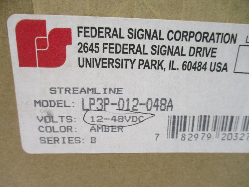 FEDERAL SIGNAL LP3P-012-048A SER. B 12-48VDC NSFS