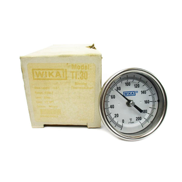 WIKA 30040D205G4 TI.30 0-200'F 4.0" NSMP