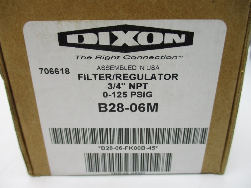 DIXON B28-06M 0-125PSI 3/4" NSMP