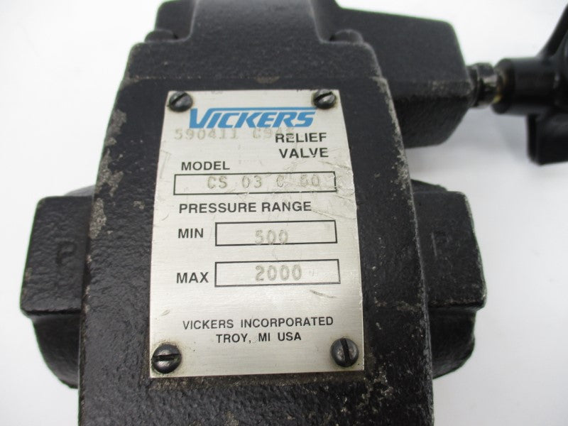 VICKERS CS03C50 590411 2000PSI UNMP