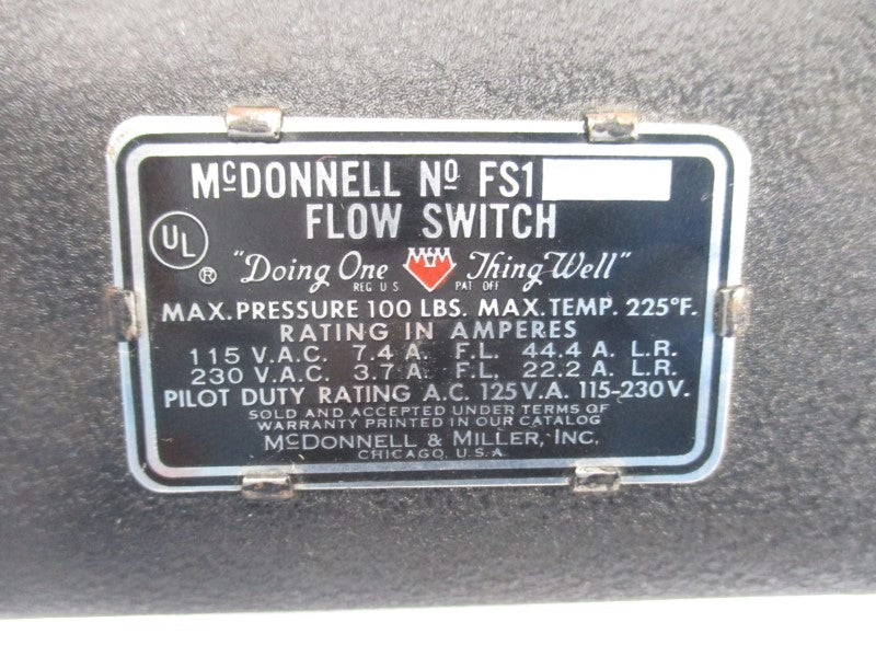 MCDONNELL & MILLER FS1 115/230VAC 7.4/3.7A UNMP