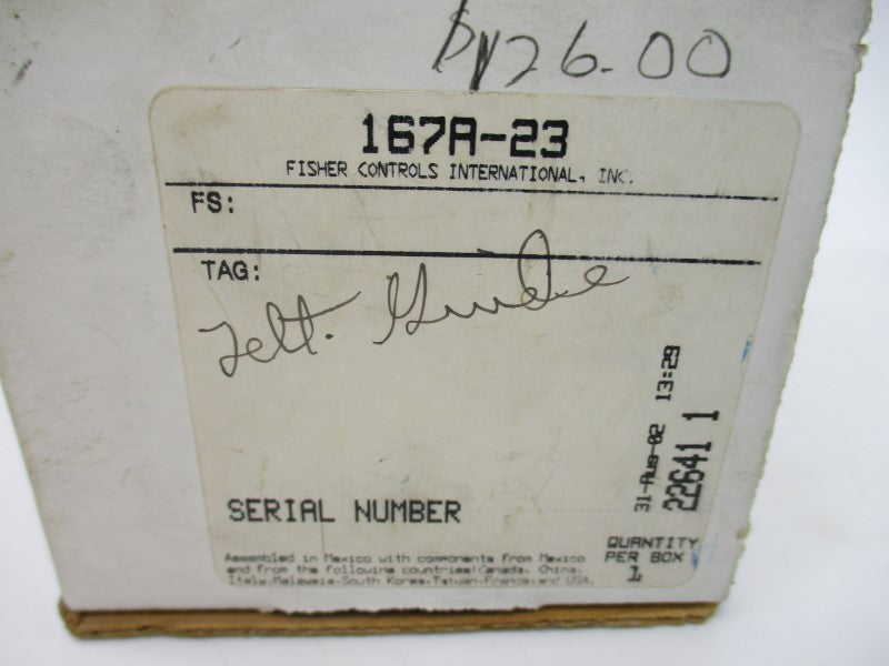FISHER 167A-23 250PSI NSMP