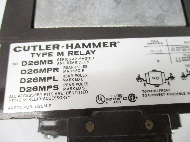 CUTLER HAMMER D26MPR SER. A2 110/120V 10A NSNP