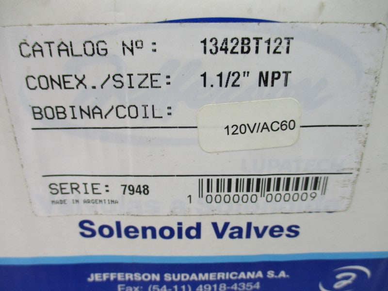 JEFFERSON 1342BT12T 120VAC 7.5/225PSI 1-1/2" NSMP