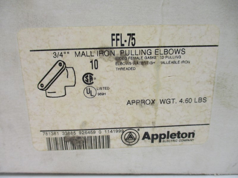 APPLETON FFL-75 3/4" (PKG OF 10) NSMP