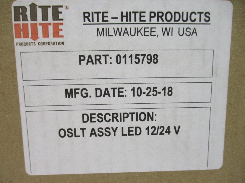 RITE HITE 0115798 12/24V NSMP
