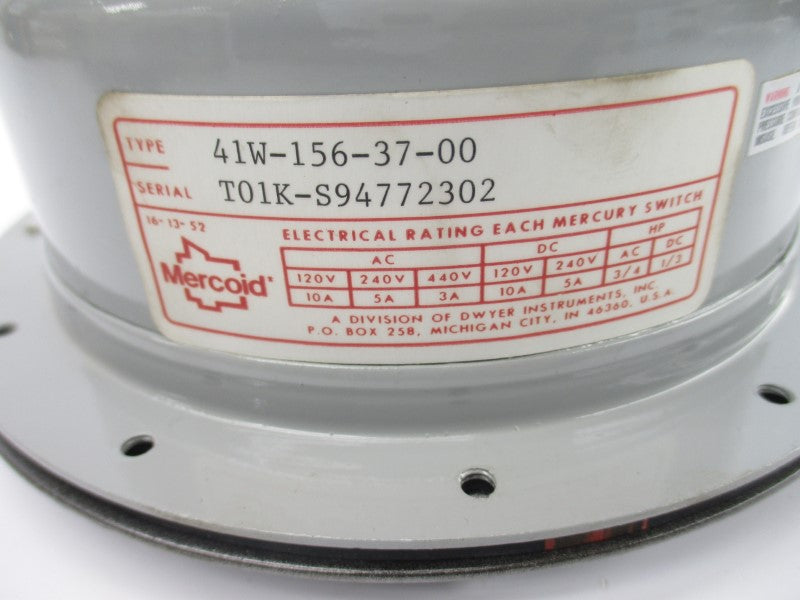 MERCOID CONTROL 41W-156-37-00 440VAC 3A UNMP