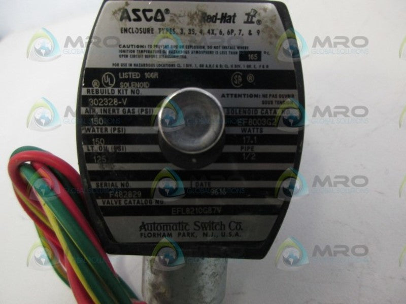 ASCO EFL8210G87V SOLENOID VALVE UNMP