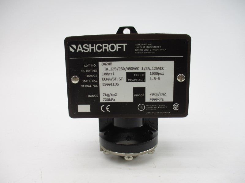ASHCROFT B424B  480VAC 5A 100PSI NSMP