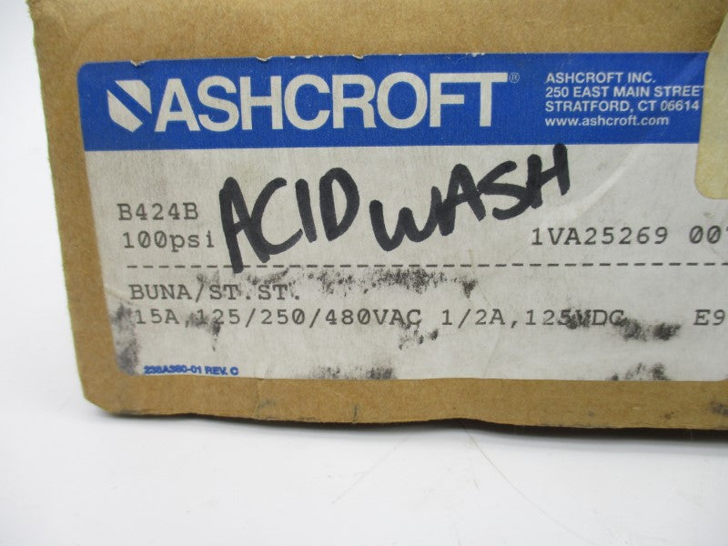 ASHCROFT B424B  480VAC 5A 100PSI NSMP