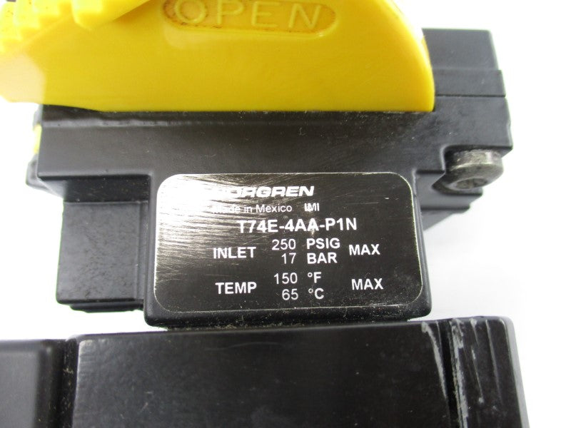 NORGREN T74E-4AA-P1N 250PSI (AS PICTURED) UNMP
