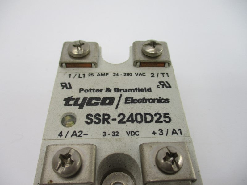TYCO ELECTRONICS SSR-240D25 3-32VDC 25A UNMP