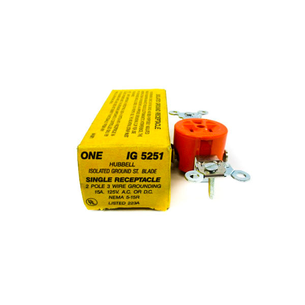 HUBBELL IG5251 125VAC/DC 15A NSMP