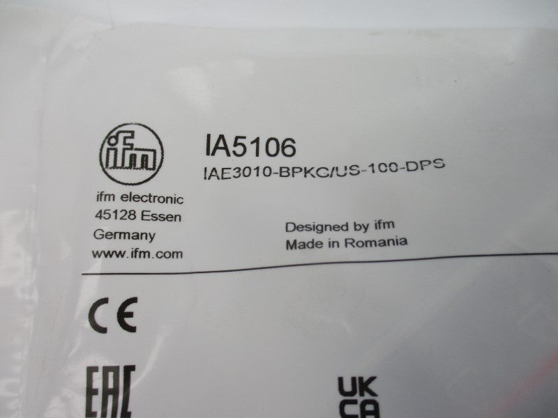 IFM EFECTOR IA5106 IAE3010-BPKG/US-100-DPS 10-36VDC NSMP