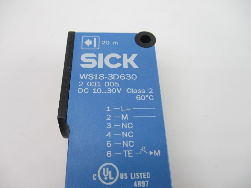 SICK WS18-3D630 2031005 10-30VDC NSNP