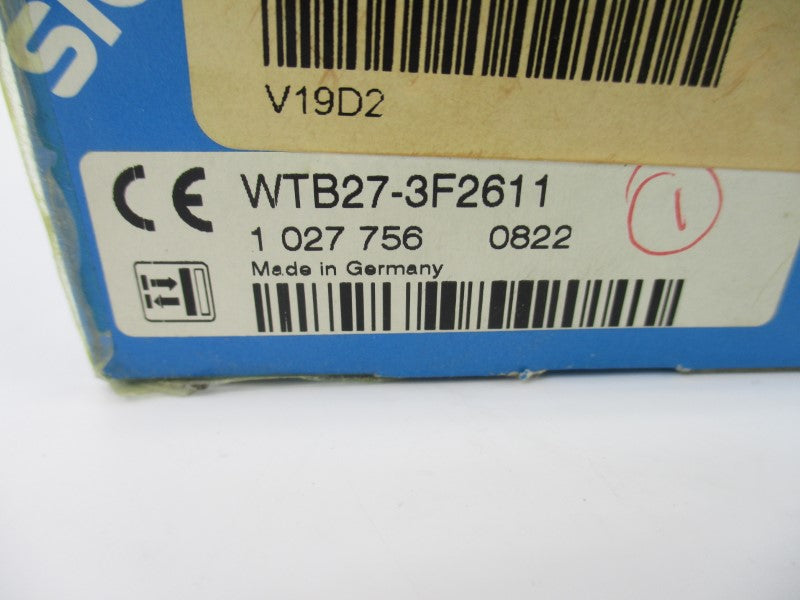 SICK WTB27-3F2611 1027756 10-30V 0.1A NSMP