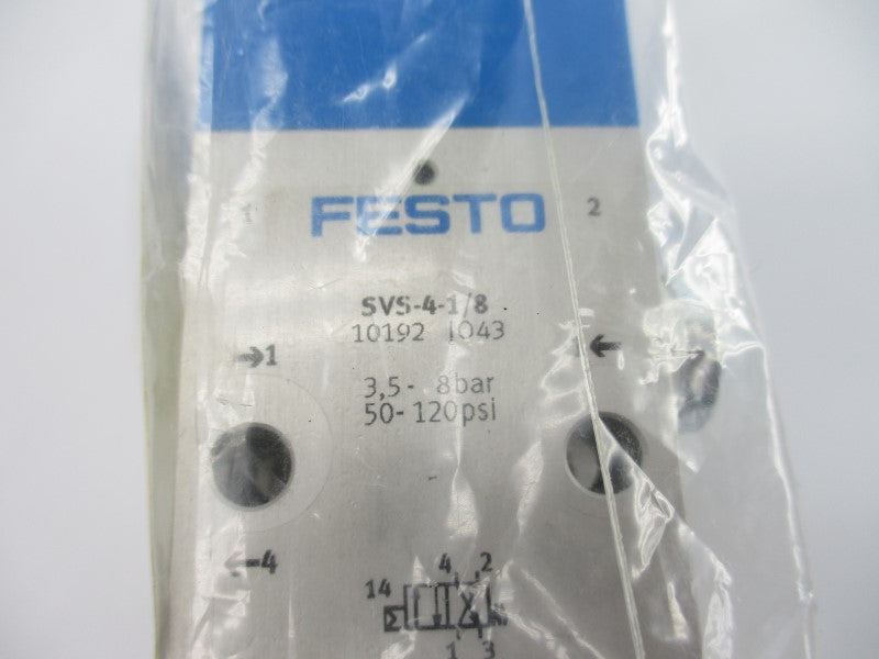 FESTO SVS-4-1/8 10192 50-120PSI NSNP