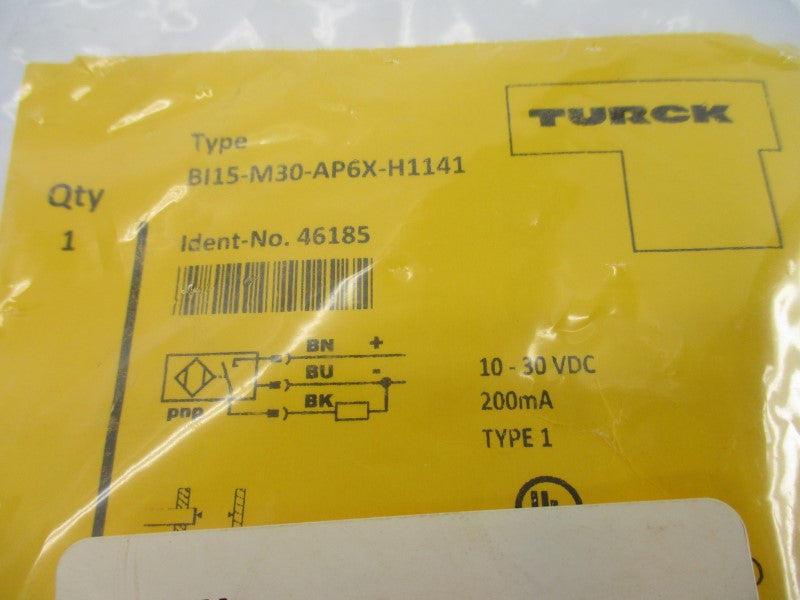 TURCK BI15-M30-AP6X-H1141 46185 10-30VDC NSMP