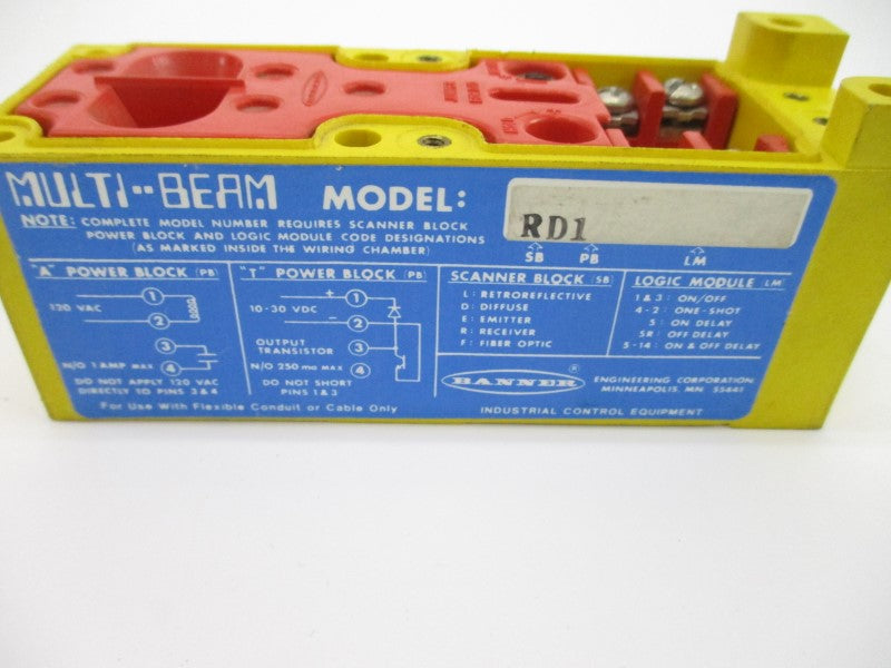 BANNER ENGINEERING RD1 120VAC (AS PICTURED) UNMP