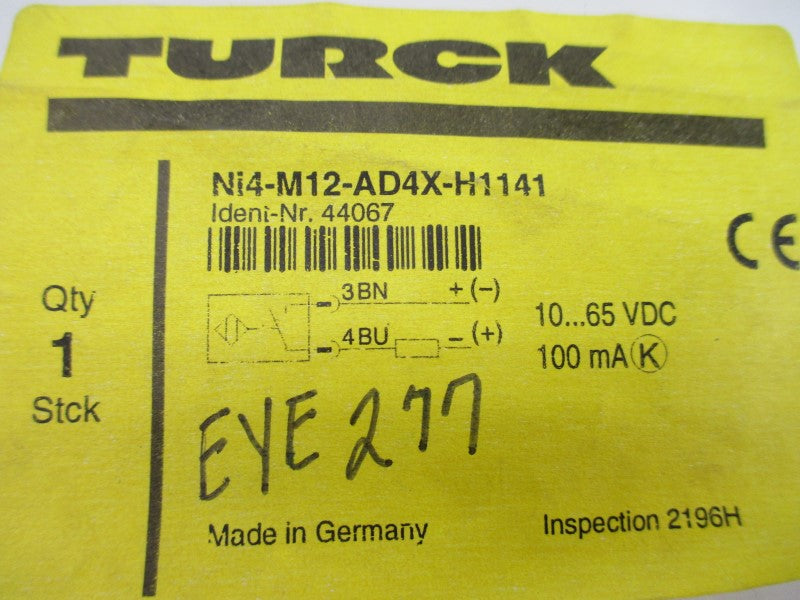 TURCK NI4-M12-AD4X-H1141 44067 10-65VDC NSMP