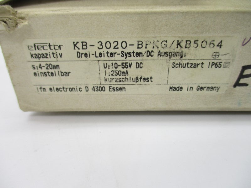 IFM EFECTOR KB5064 KB-3020-BPKG 10-55VDC NSMP