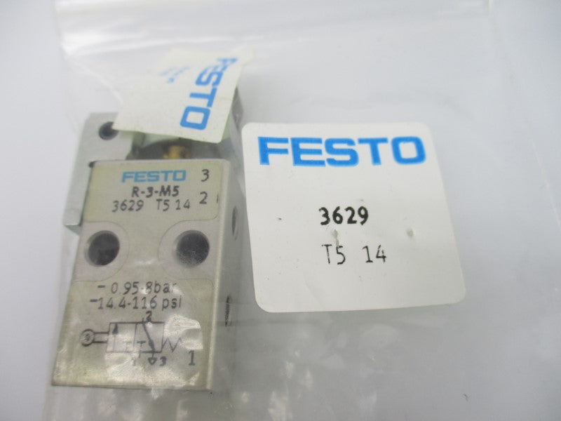 FESTO R-3-M5 3629 -14.4-116PSI NSMP