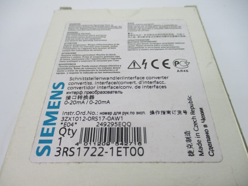 SIEMENS 3RS1722-1ET00 30V NSMP
