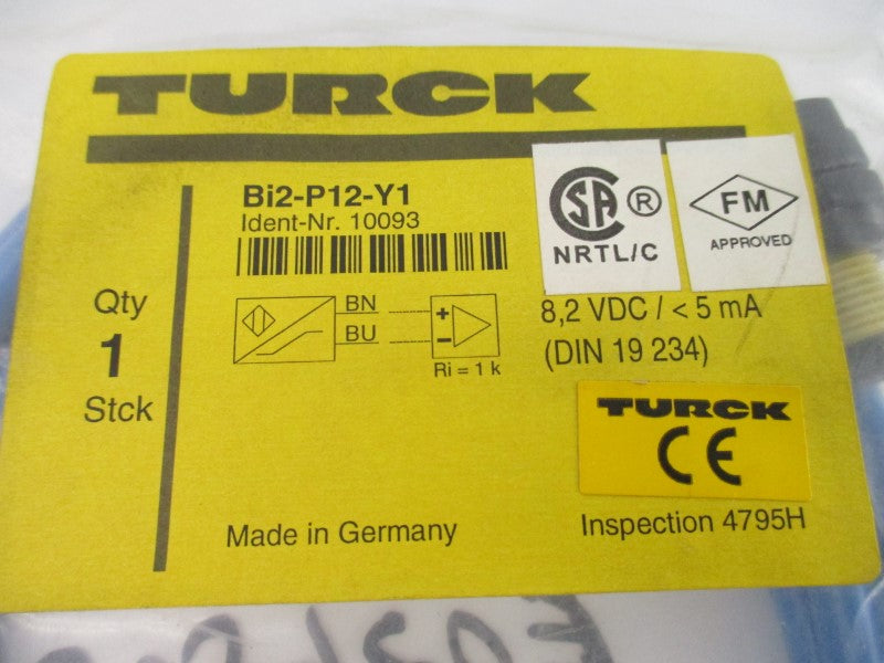 TURCK BI2-P12-Y1 10093 8.2VDC NSMP