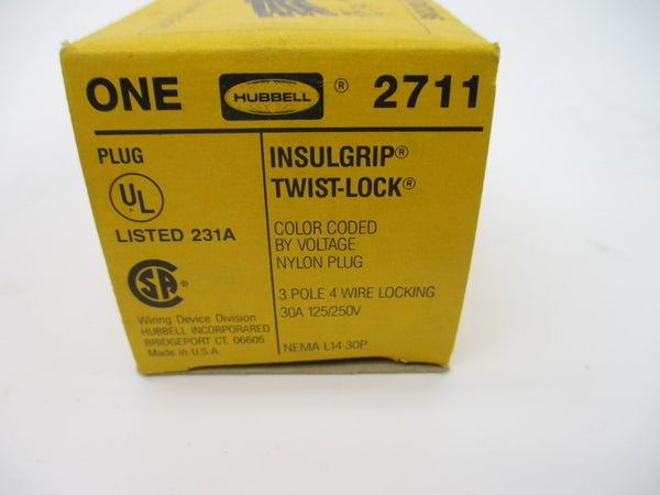 HUBBELL 2711 125/250V 30A NSMP