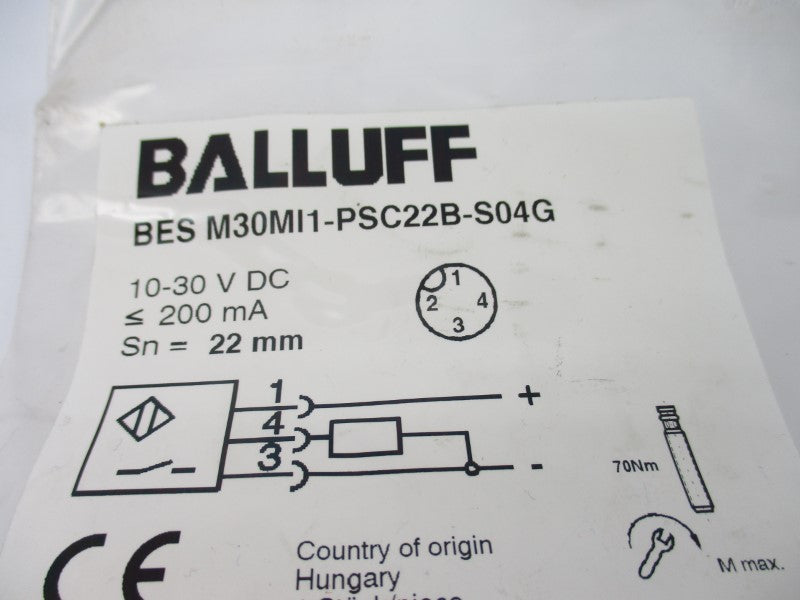 BALLUFF BESM30MI1-PSC22B-S04G 10-30VDC NSMP