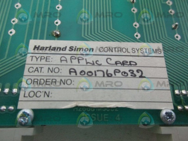 HARLAND SIMEN A00176P032 CIRCUIT BOARD NSNP