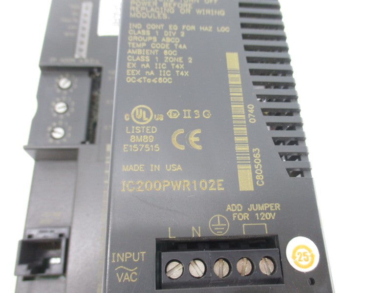FANUC IC200PWR102E 120/240VAC NSNP