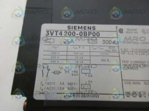 SIEMENS 3VT4200-0BP00 CIRCUIT BREAKER NSNP