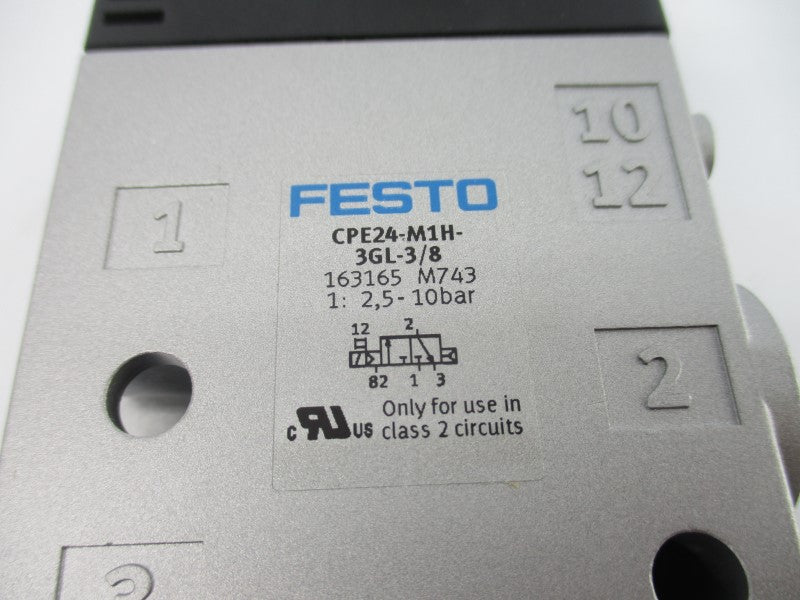 FESTO CPE24-M1H-3GL-3/8 163165 24VDC NSNP