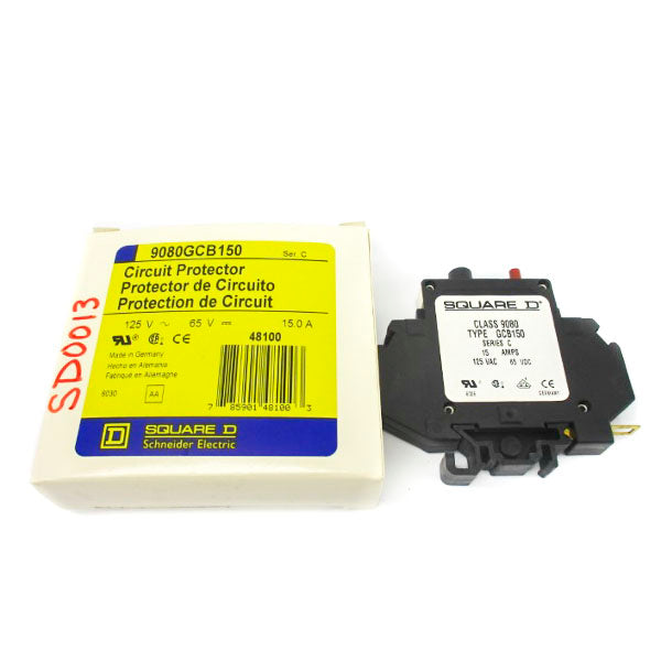 SQUARE D 9080GCB150 SER. C 125VAC 15A NSMP