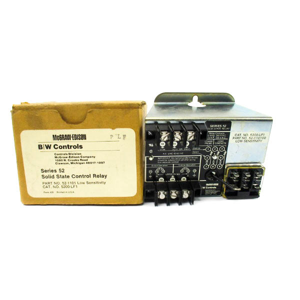 BW CONTROLS 52-110100 5200-LF1 SER. 52 240VAC 10A NSMP