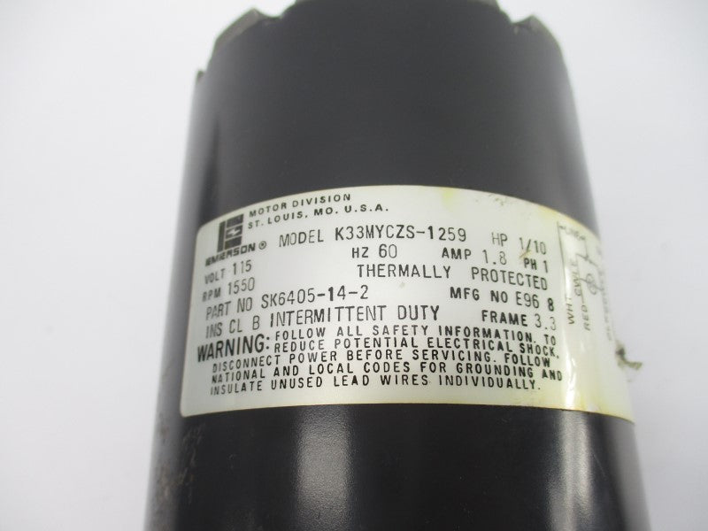 EMERSON SK6405-14-2 K33MYCZS-1259 115V 1.8A NSNP