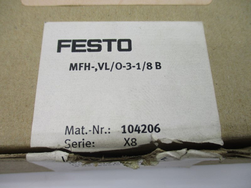 FESTO MFH-,VL/0-3-1/8B 104206 NSMP