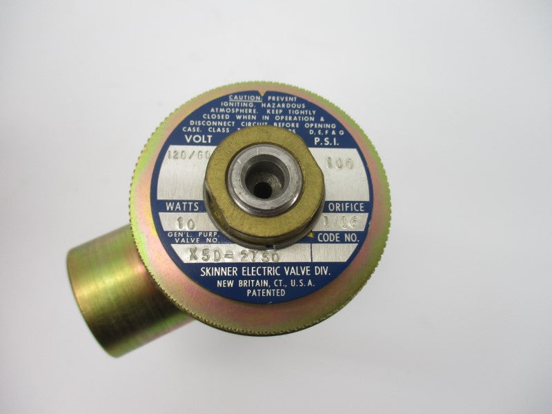 SKINNER ELECTRIC X5D-2750 120V 100PSI 1/16" UNMP